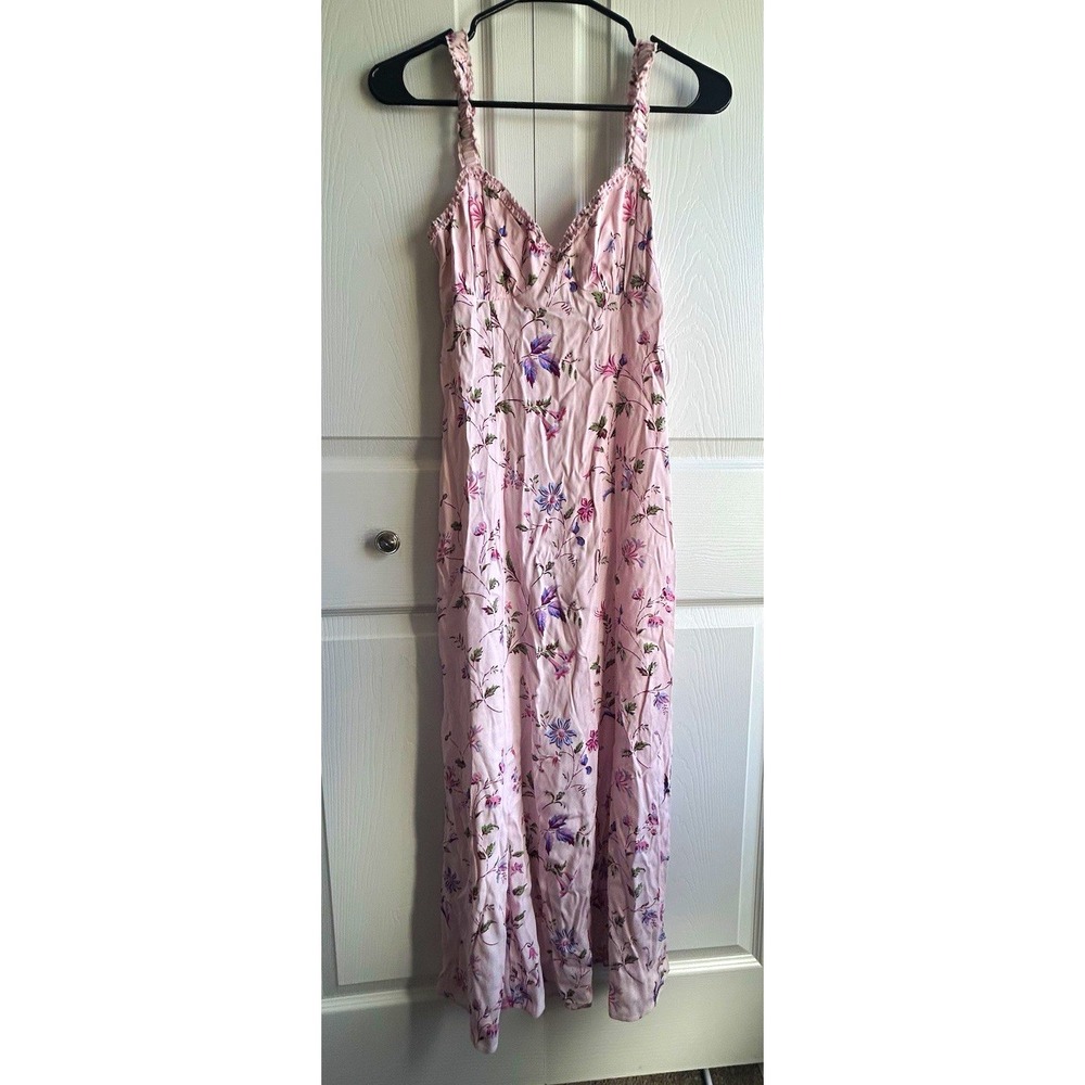 Reformation Tully Ditsy Floral Sweetheart Neck Midi Dress Dress Size 2